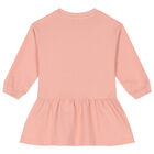 Younger Girls Pink Logo Dress, 2, hi-res